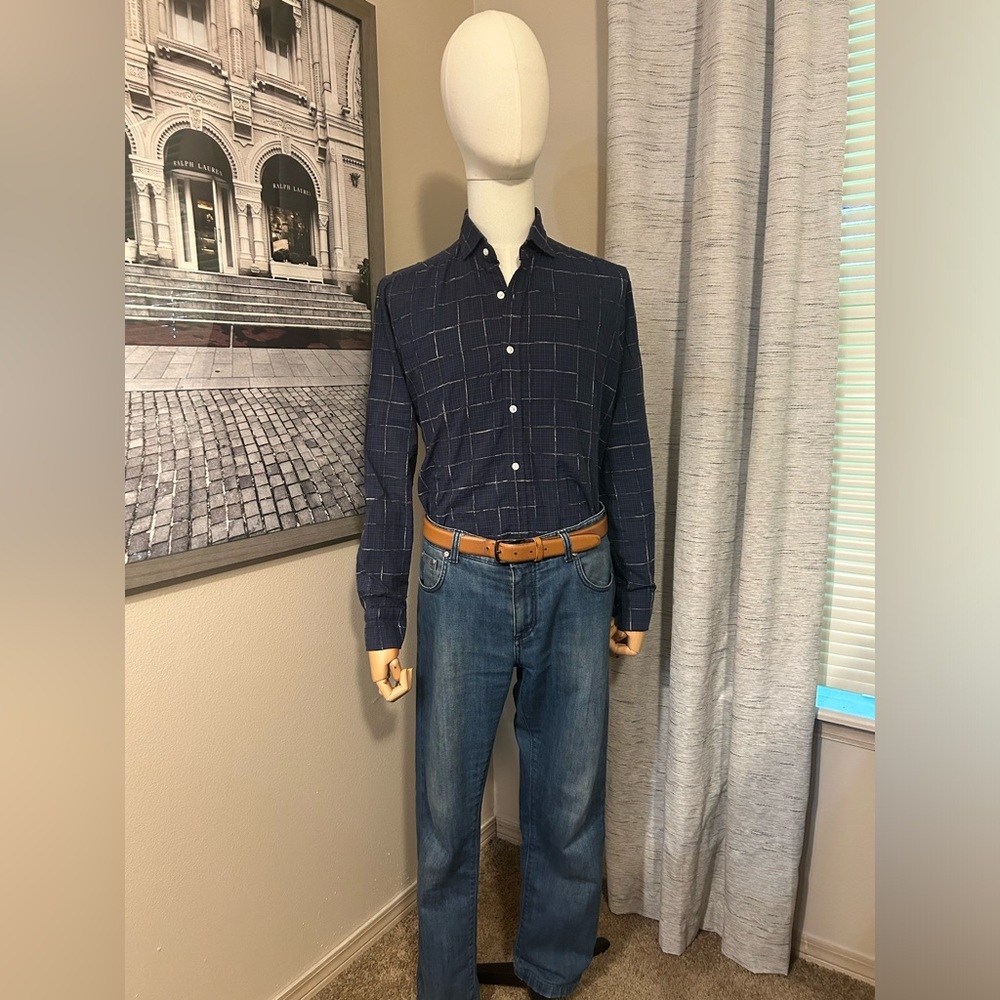 Barba Napoli Plaid Shirt